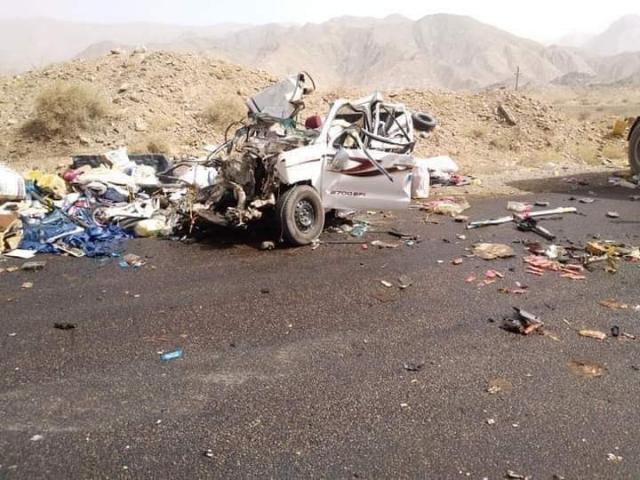 حادث مروري يودي بحياة خمسه مغتربين يمنيين